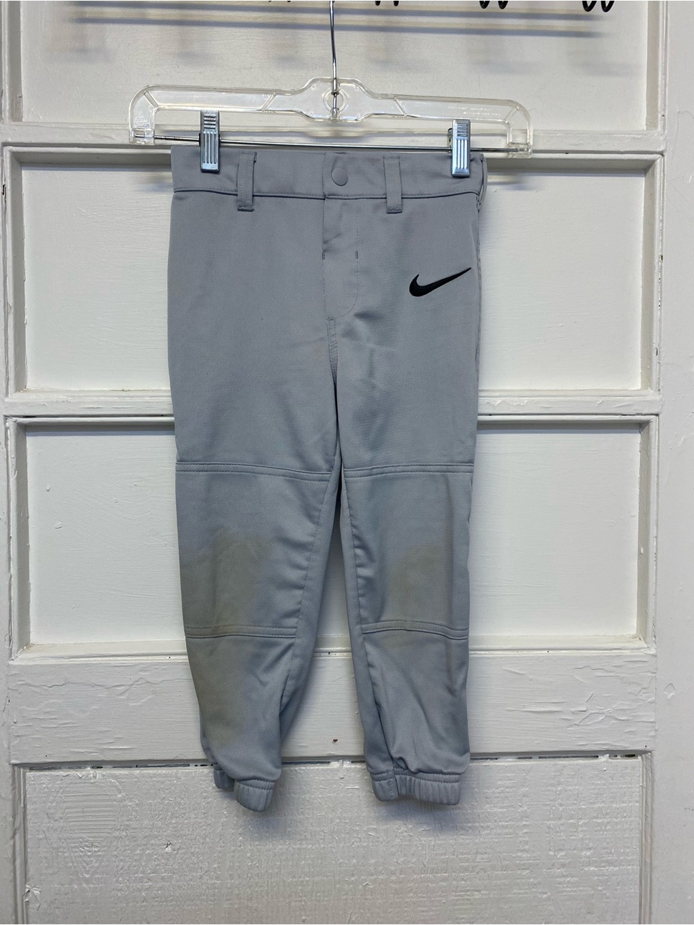 Nike  baseball pant little kids boys size 4-5 gray
